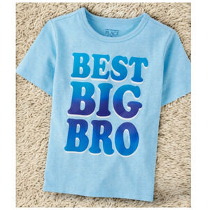 CHILDREN'S PLACE Blue Best Big Bro Short Sleeve T-Shirt NEW Boys Size 4T